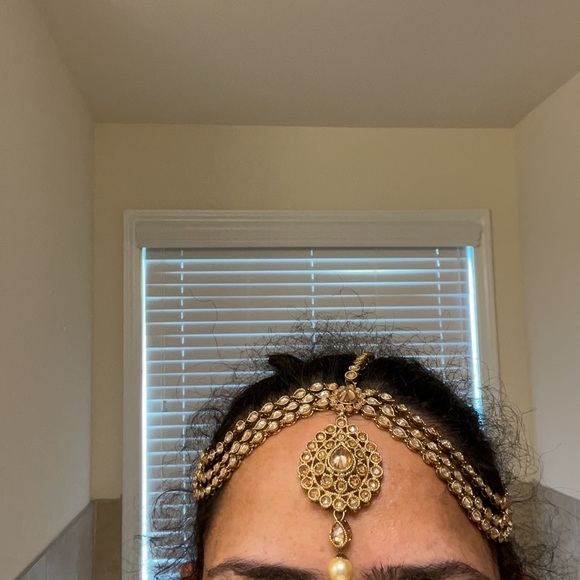 indian Beautiful 3 piece necklace set with mattapati - Picture 12 of 12